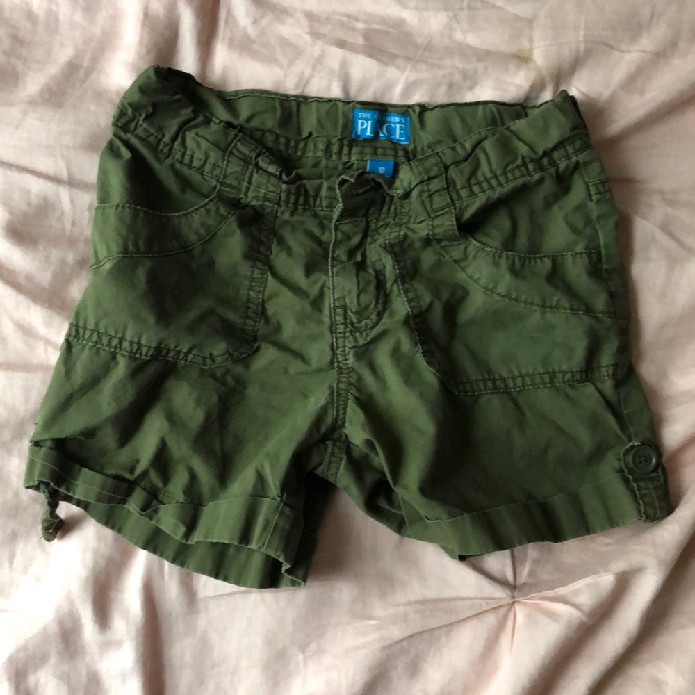the children place paper bag shorts